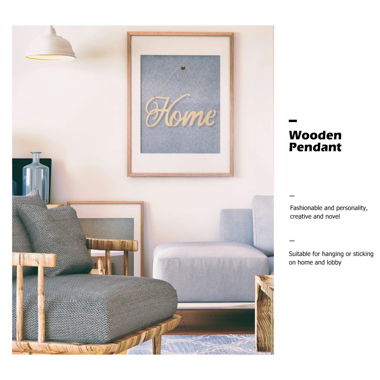 

1Set Hollow Wooden Letter Pendant Smooth No Burrs Excellent Workmanship Home Decor DIY Graffiti Hanging Decor Wooden Pendant