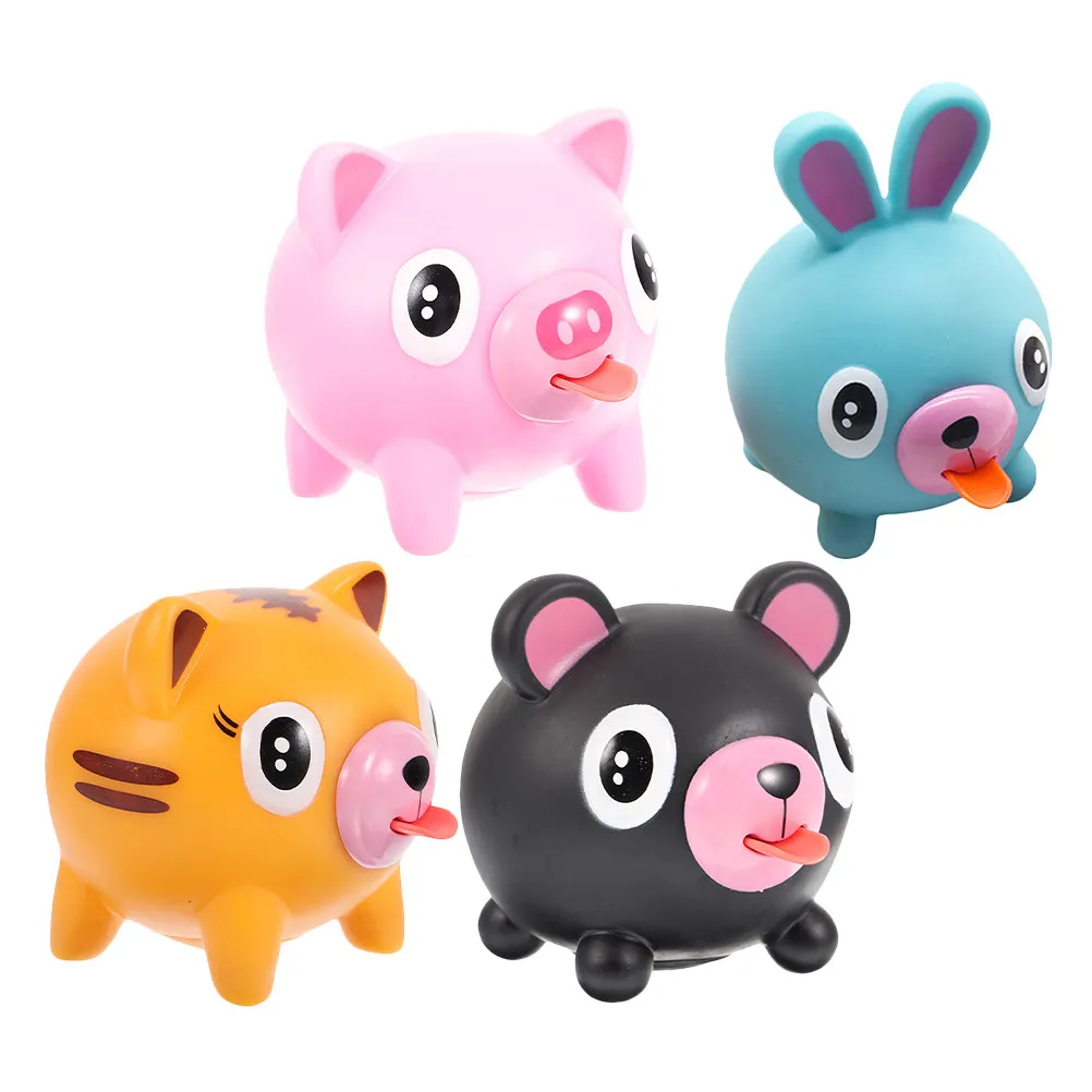 4pcs-animal-squeeze-balls-stress-tongues-out-sound-sensory-decompression-relax-gift-stress-toys-tongues-sticking-out