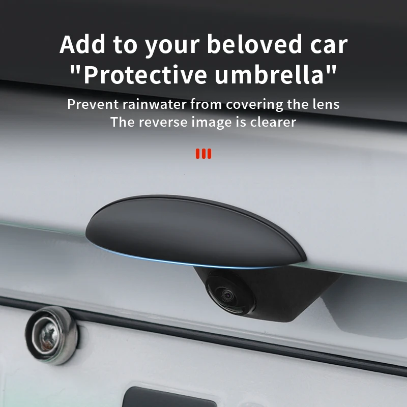 Car Rear View Reversing Camera Rain Cover Waterproof Sun Visor Hood Non‑Destructive Installation Rain-Proof Protective sticker