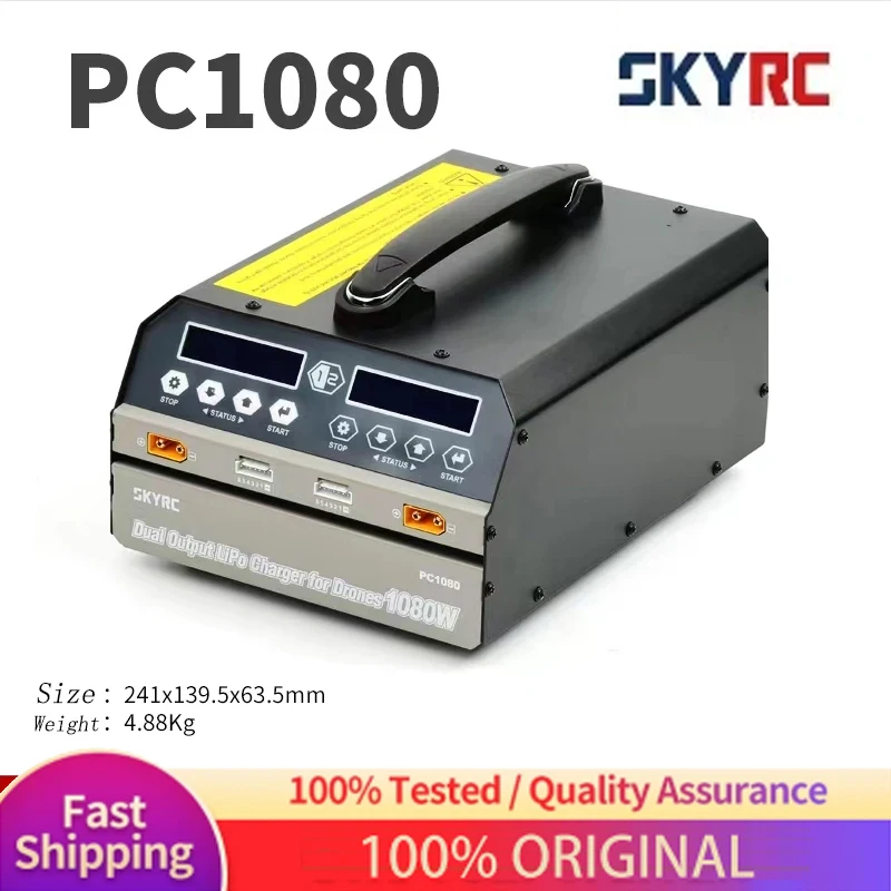 

SKYRC PC1080 PC1080C 6S зарядное устройство для литий-полимерных аккумуляторов двухканальная зарядка 1080 Вт 20A 540 Вт * 2 для БПЛА сельскохозяйственного дрона опрыскивателя