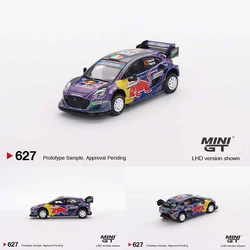 MINIGT 627 In Stock 1:64 Fiesta Rally WRT 2022 M Sport Diecast Car Model Toys