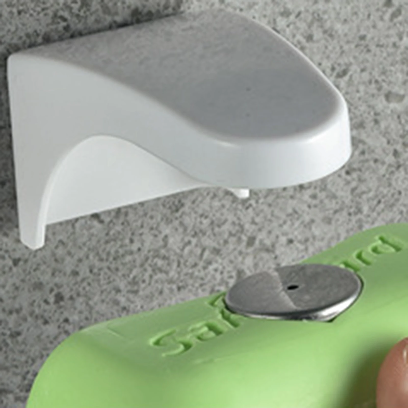 Magnetic Soap Holder Wall Mounted Adhesive Keeps Soap Dry and Clean Bathroom Storage Accessory