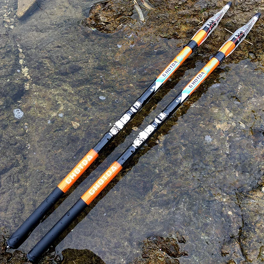 High Quality Carbon Fiber Rock Fishing Rod with Line Kits 2.7-6.3M Super Hard Saltwater Jigging Pole for Boat/Beach Fishing Gear image 6