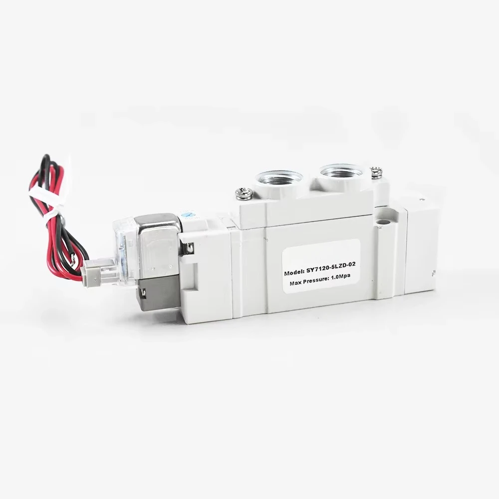 5/2 SY7120 Pneumatic Pneumatic Directional Air Control Solenoid Valve Mini 24VDC SY7120-5LZD-02 BSP 1/4''