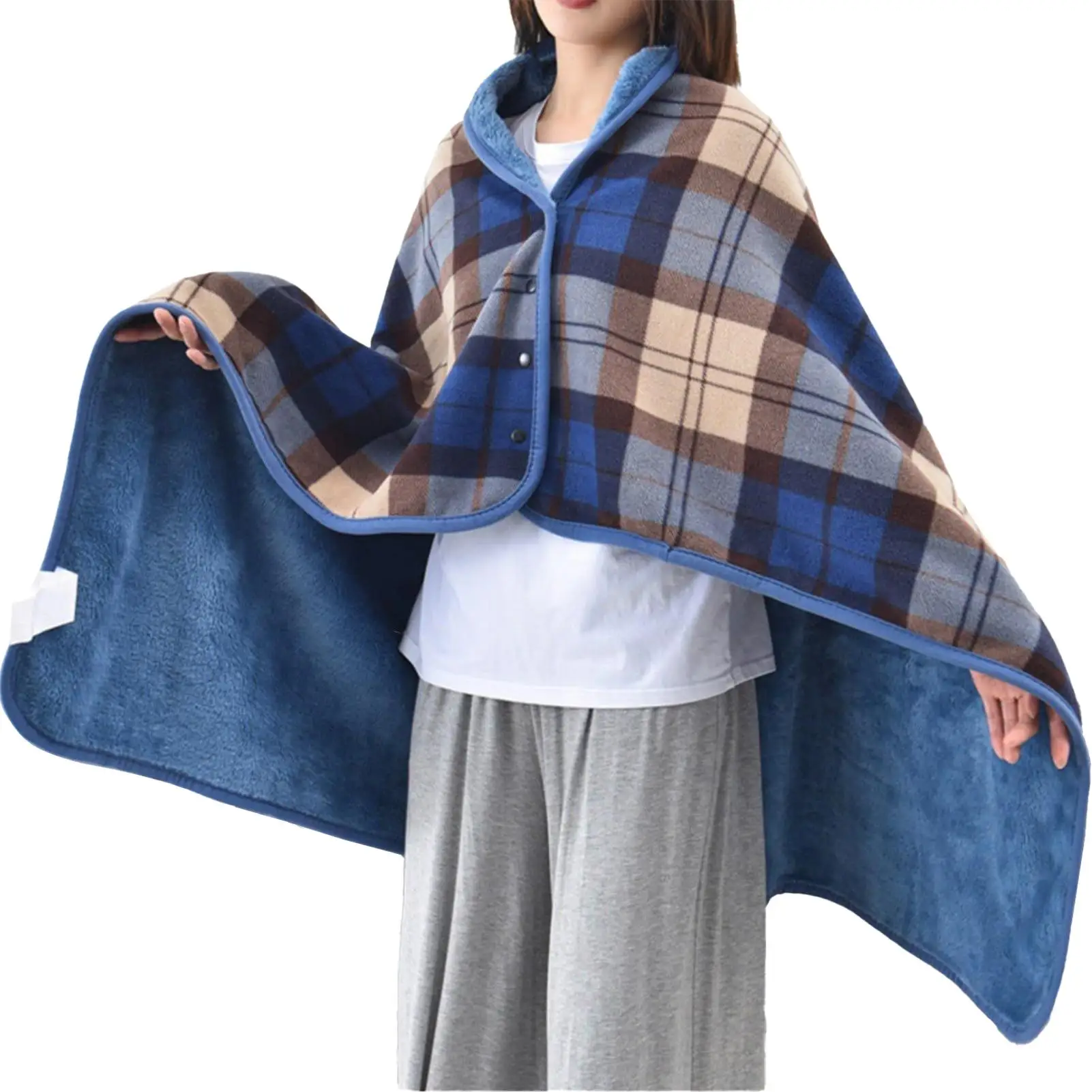 

Winter Shawl Wraps For Women Wool Wearable Blanket With Buttons Winter Scarf For Mother Girlfriend Home Travel Winter Christmas