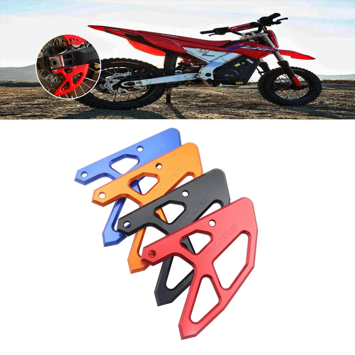 

Защитная крышка заднего тормозного диска из алюминия с ЧПУ для Honda CR125R 250R CRF250X 450X 250RX 450RX 250R 450R 450L CR CRF 2002-2020