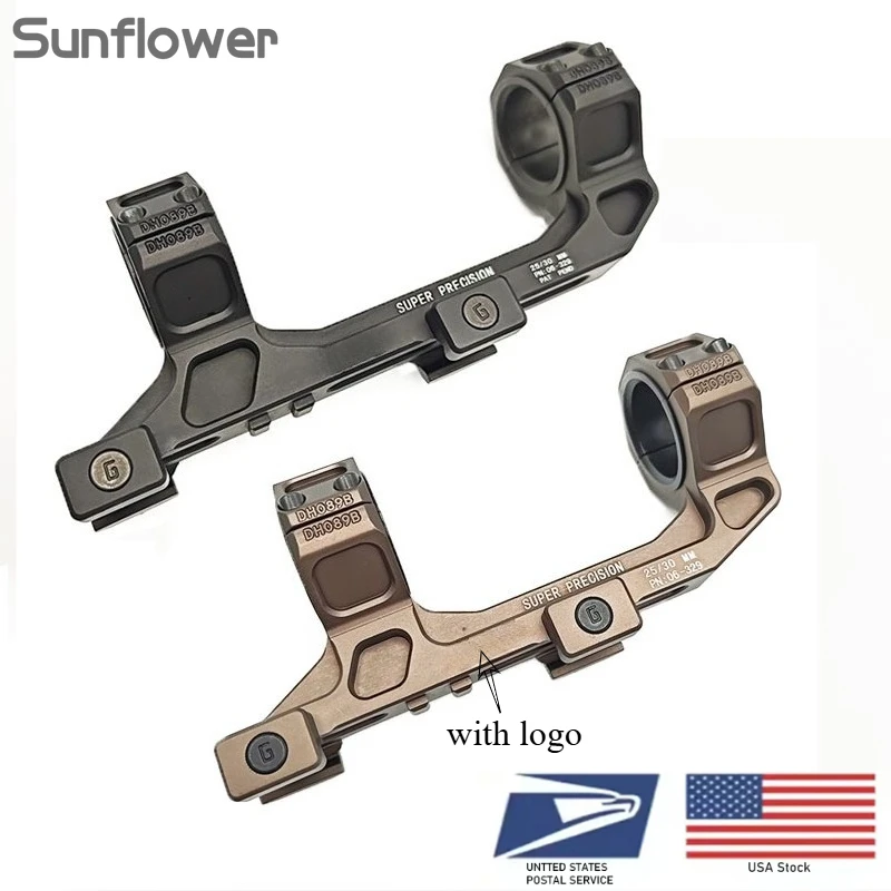 US Warehouse Tactical GEISSE Rifle Scope Mount Rings Optical Sight Rifle Scope Bracket Cantilever 25.4mm/30mm for 20mm Rail