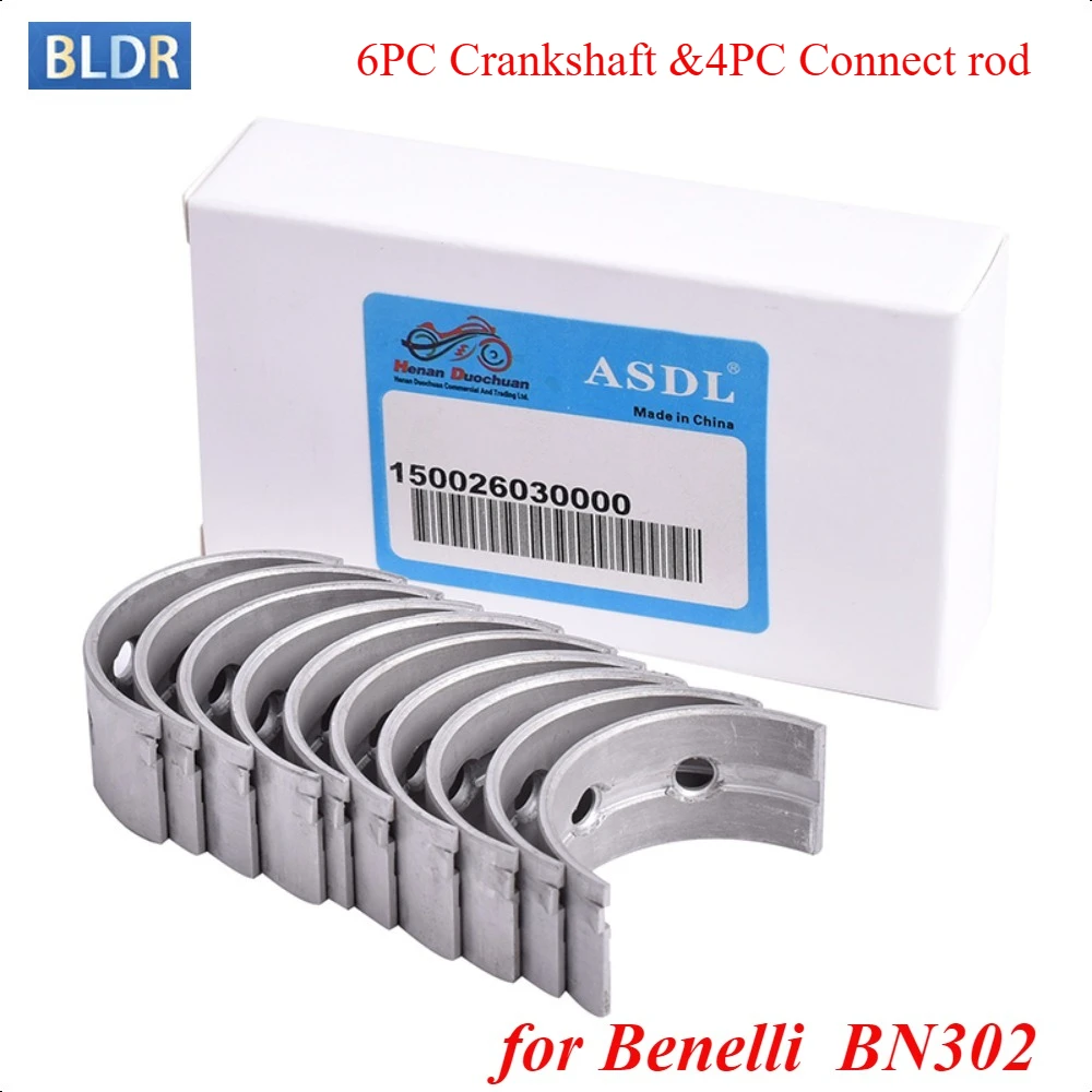 

10pc 30mm 32mm Motorcycle Connecting Rod Crankshaft Bearing Kit 150026030000 for Benelli BN302 BN302R ABS