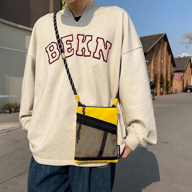 

Fashion Casual Outdoor Vertical Mobile Phone Bag Men's and Women's Travel Portable ID Bag Commuter Shoulder Crossbody Bag