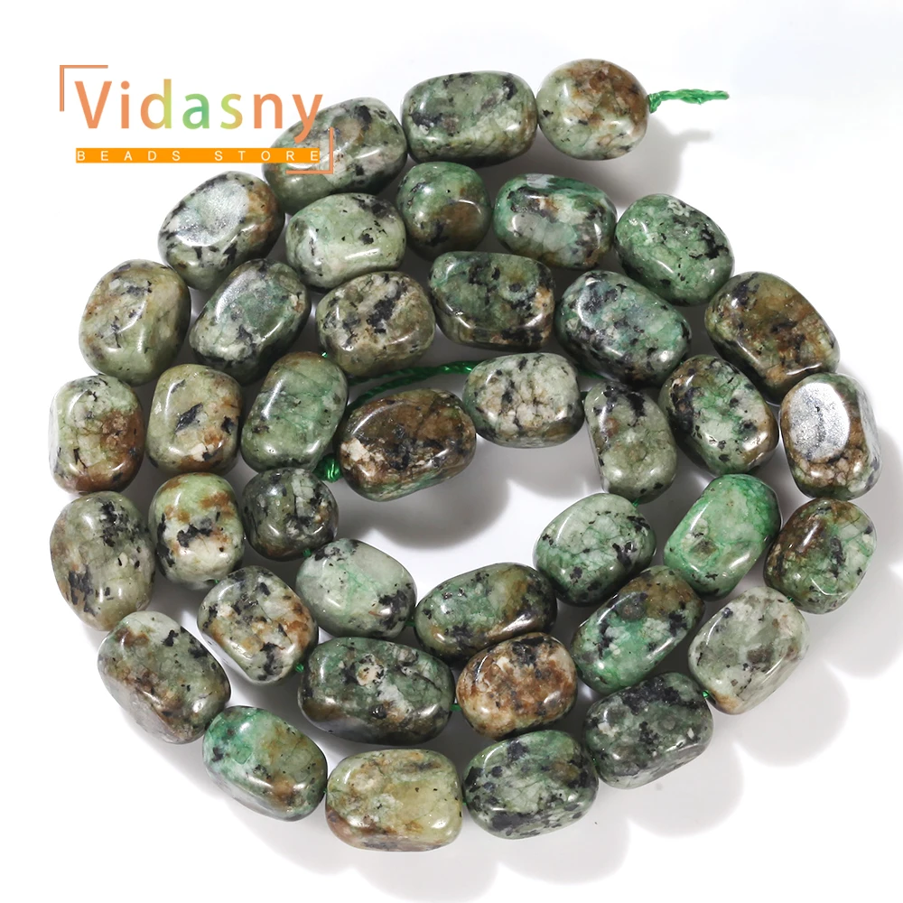 8-10mm Natürlicher Afrikanischer Türkis Stein Unregelmäßige Ovale Lose Perlen für Schmuckherstellung DIY Armbänder Zubehör – Detail 3