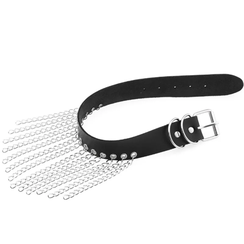 1 unidad Harajuku Cosplay remache Punk Rock Gothi mujeres Collar Sexy PU cuero corazón Cruz Spike Hip Hop Bondage gargantilla joyería a granel