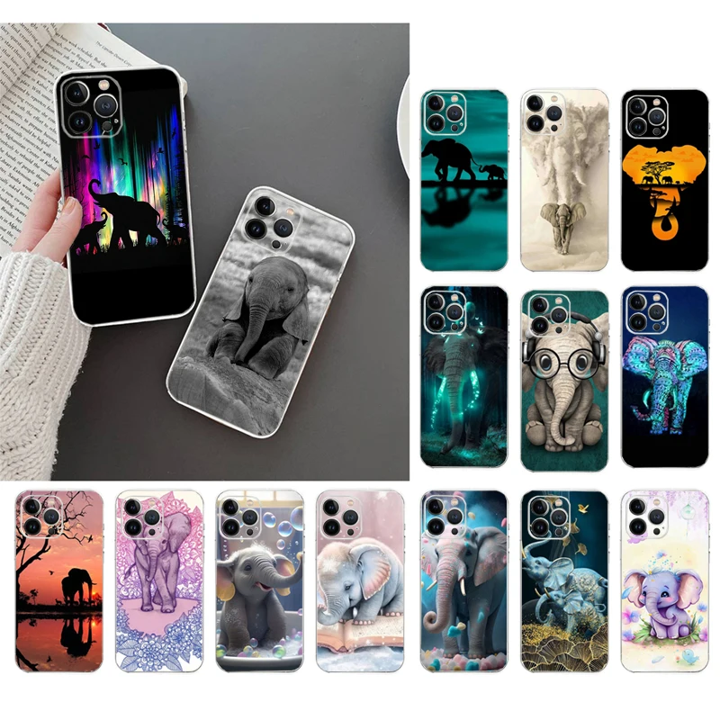 

Phone Case For iphone 17ProMax Air 16 15 14 13 Pro Max 15 16 Pro 15Plus Elephant