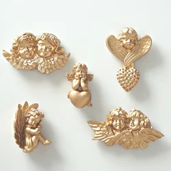 1 Pcs, Golden Angel Refrigerator Stickers, Golden Home Decorations, Travel souvenirs, Photo Stickers, Valentine's Day Gift