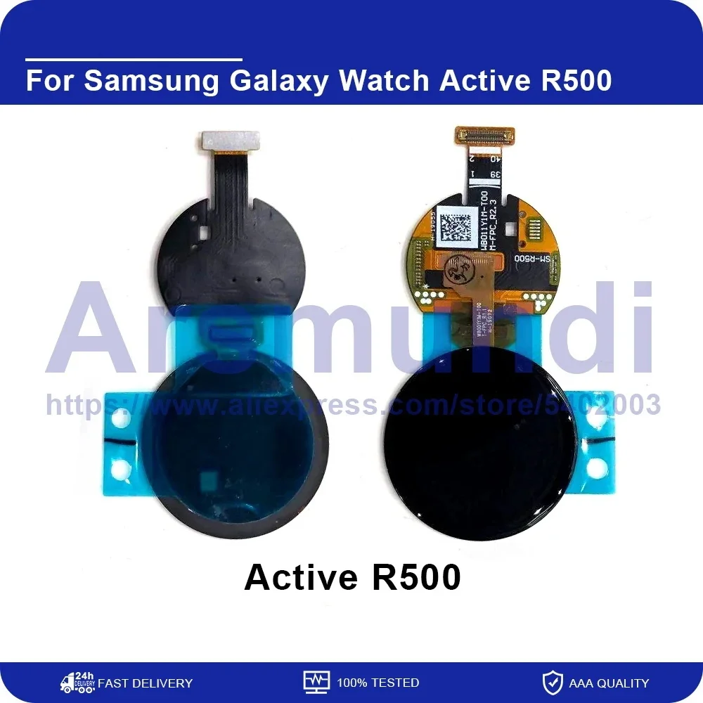 Super AMOLED For Samsung Galaxy Watch Active SM-R500 R500 LCD Display Touch Screen Digitizer Without NFC For Samsung Watch R500