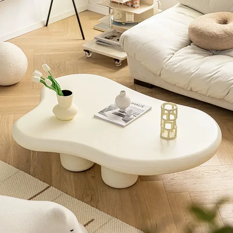 

Nordic Cloud Coffee Table Design White Creative Multifunctional Night Tables Cream Style Series Comodino Household Items