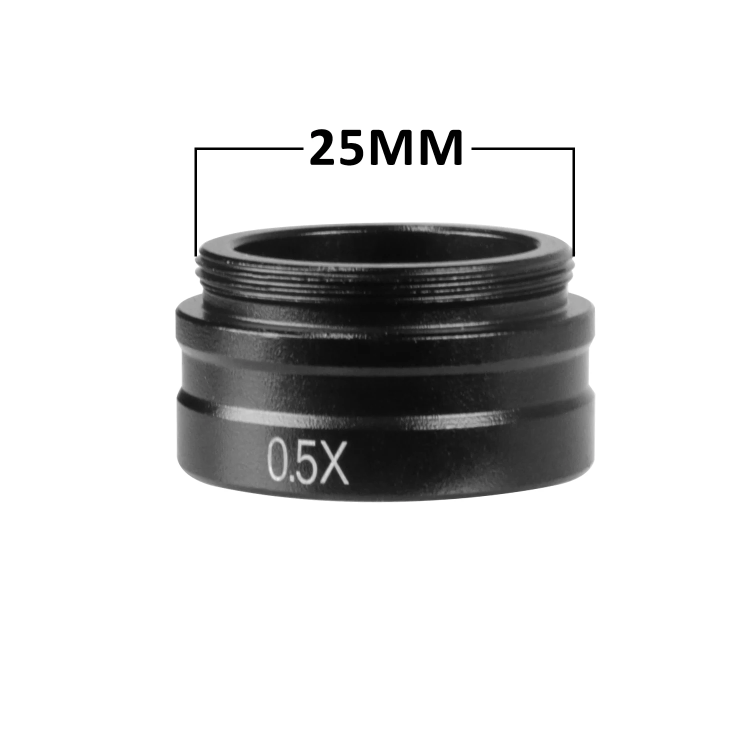 0.5X Auxiliary Barlow Lens 25mm Thread Diameter Suitable For YIZHAN-150x C-Mount Zoom Lens Increase Focus Field Of View Original