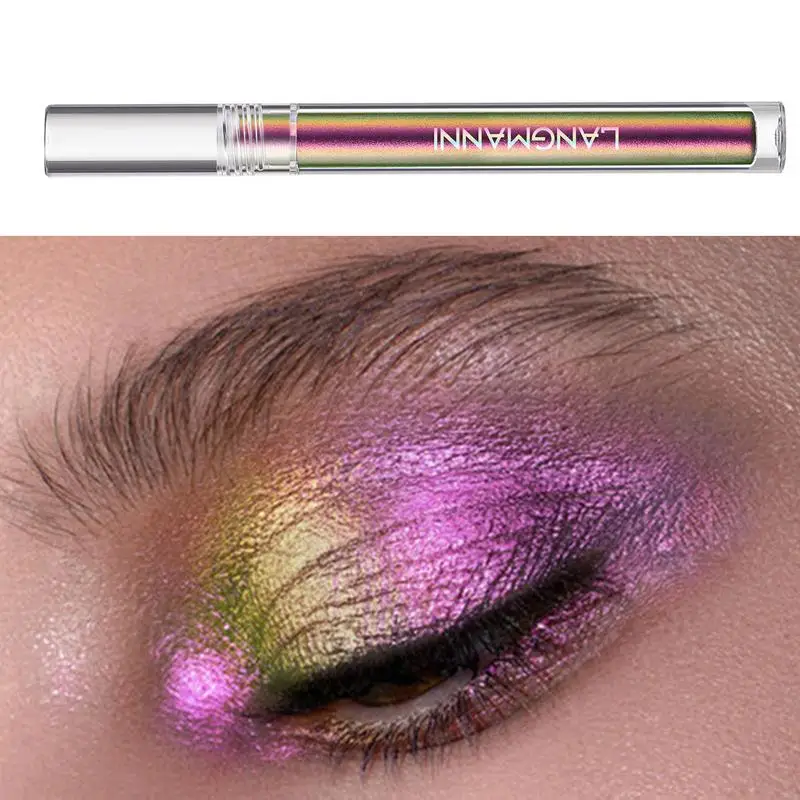 Sombra líquida com glitter, camaleão, para mulheres, maquiagem