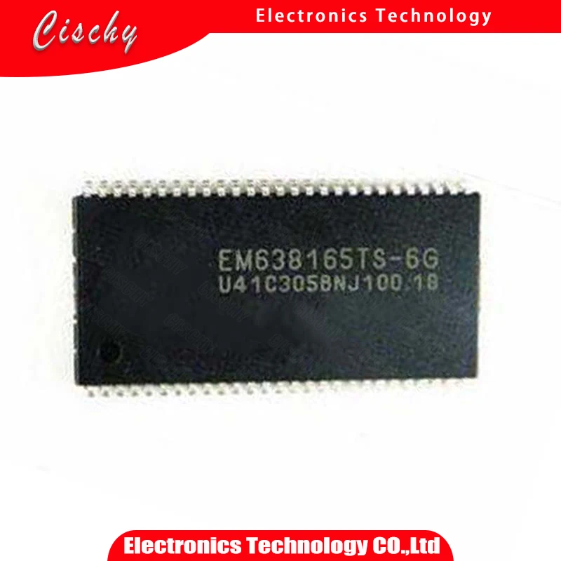 1pcs/lot EM638165TS-6G EM638165TS TSOP-54 In Stock