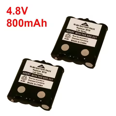 2pcs/lot 4.8V 800MAH NI-MH rechargeable Battery Pack For Uniden BP-38 BP-40 BT-1013 BT-537 GMR FRS 2Way Radio battery
