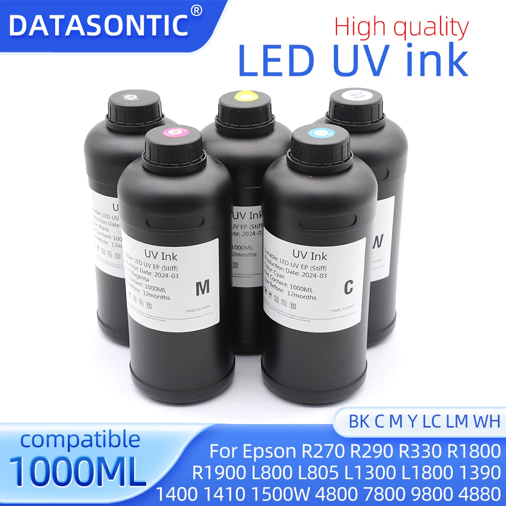 3200 Ink For Epson 3200 4720 UV Flatbed Printer Universal UV Curing 1000ML LED UV Ink