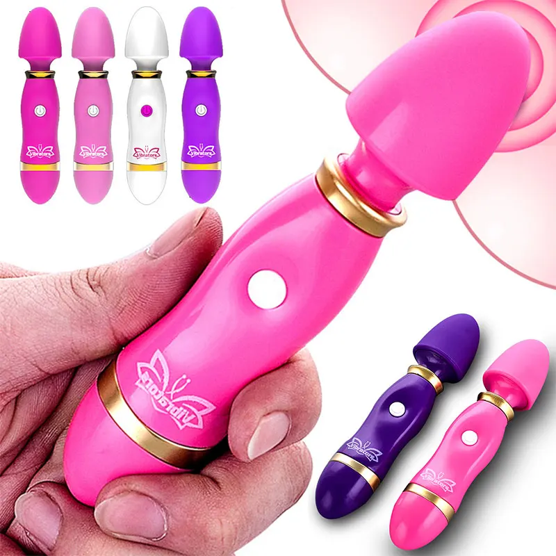 Female AV Vibrator Female Wand Clitoral Stimulator Battery Powered Masturbator Massage Supplies Sex Toys Adult 18 for Women 2023