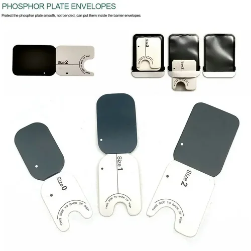 Imagen 2 del producto 100 unids/caja placa de fósforo Dental sobres placa protectora Material Dental 3 tamaños para su elección