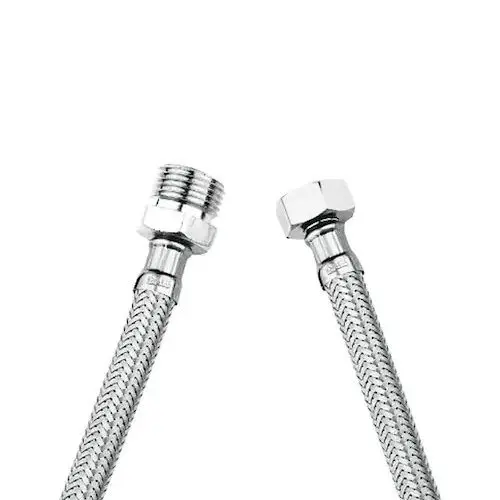 1/2-1/2 MALE FEMALE 50 CM STEEL CONNECTOR