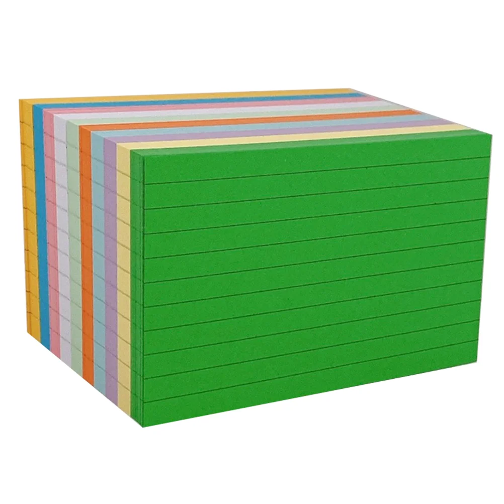 500 Sheets Colored Index Cards Daily Use Word Thickened Note Small Graffiti Compact Blank Convenient DIY Doodle