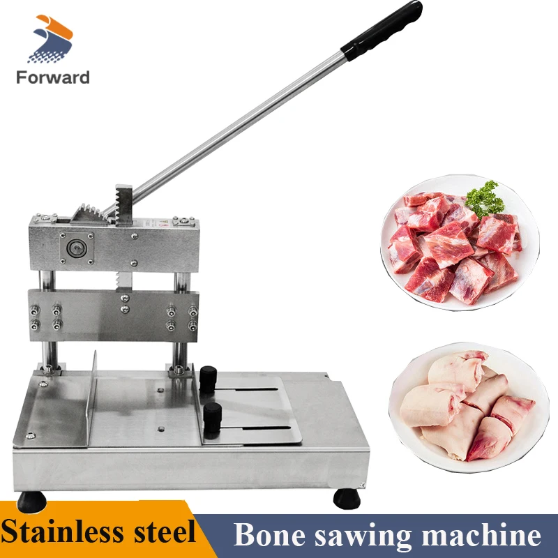 

Meat Cutter Slicer Manual Knife Bone Cutting Machine Chicken and Fish Meat Sawing Machine Stainless Steel Household