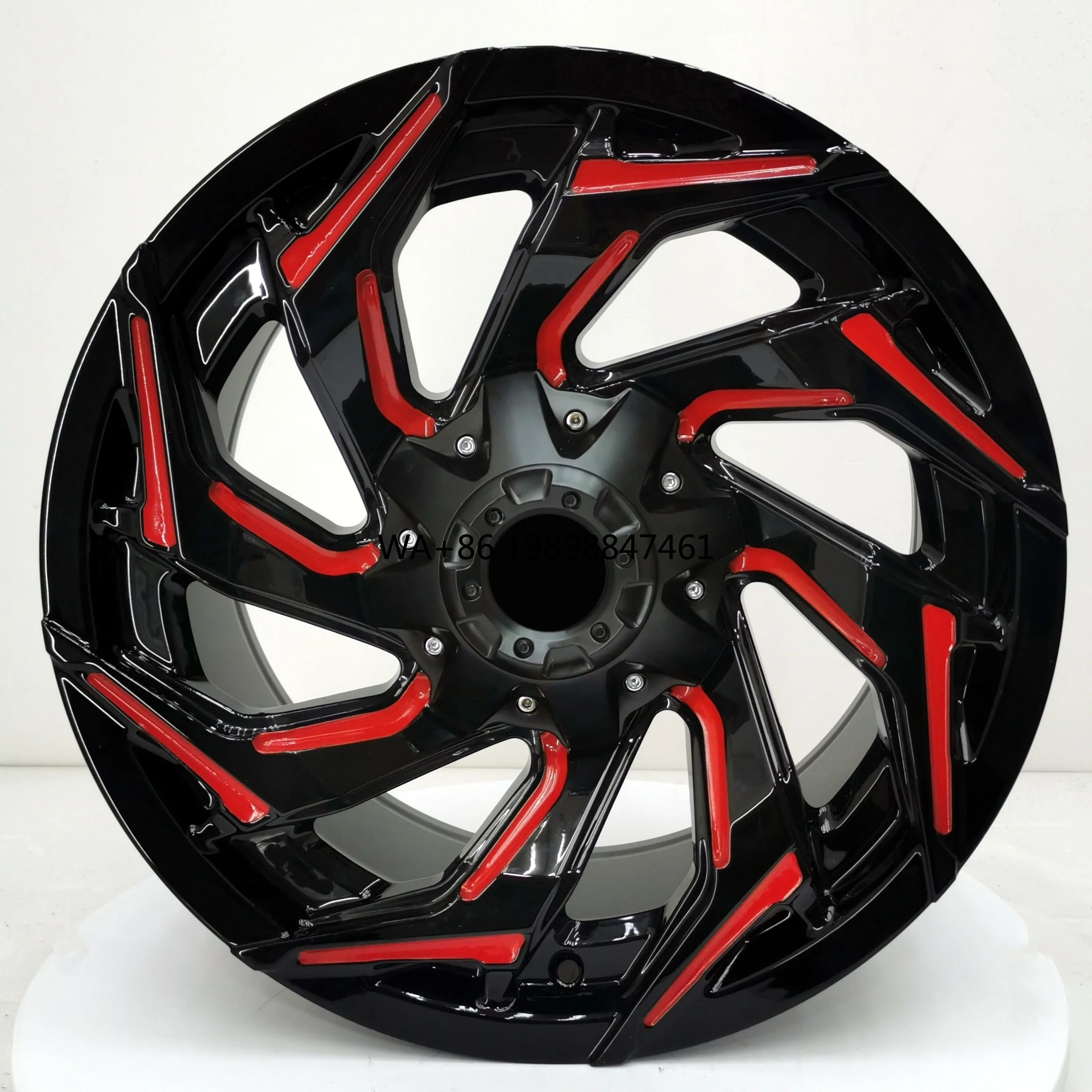 

Custom Hub 6x139.7 PCD Aluminum Alloy Black Rims 5X127 Wheels 16 -24 Inch Off Road Pickup Truck Rim