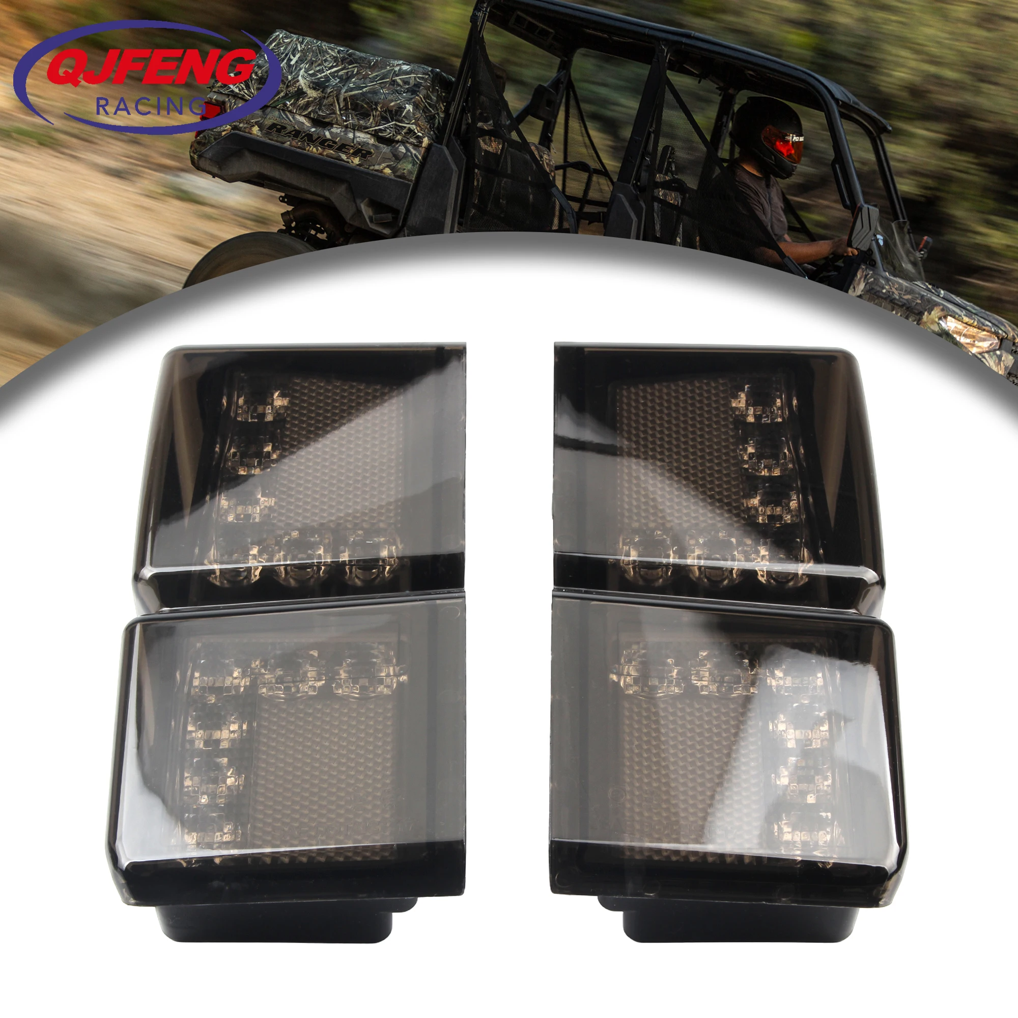 

2017-2025 UTV ATV LED Taillights 12V For Polaris Ranger Crew XP 1000 Tail Rear Lemp Brake Stop Turn Signal Light Replacement