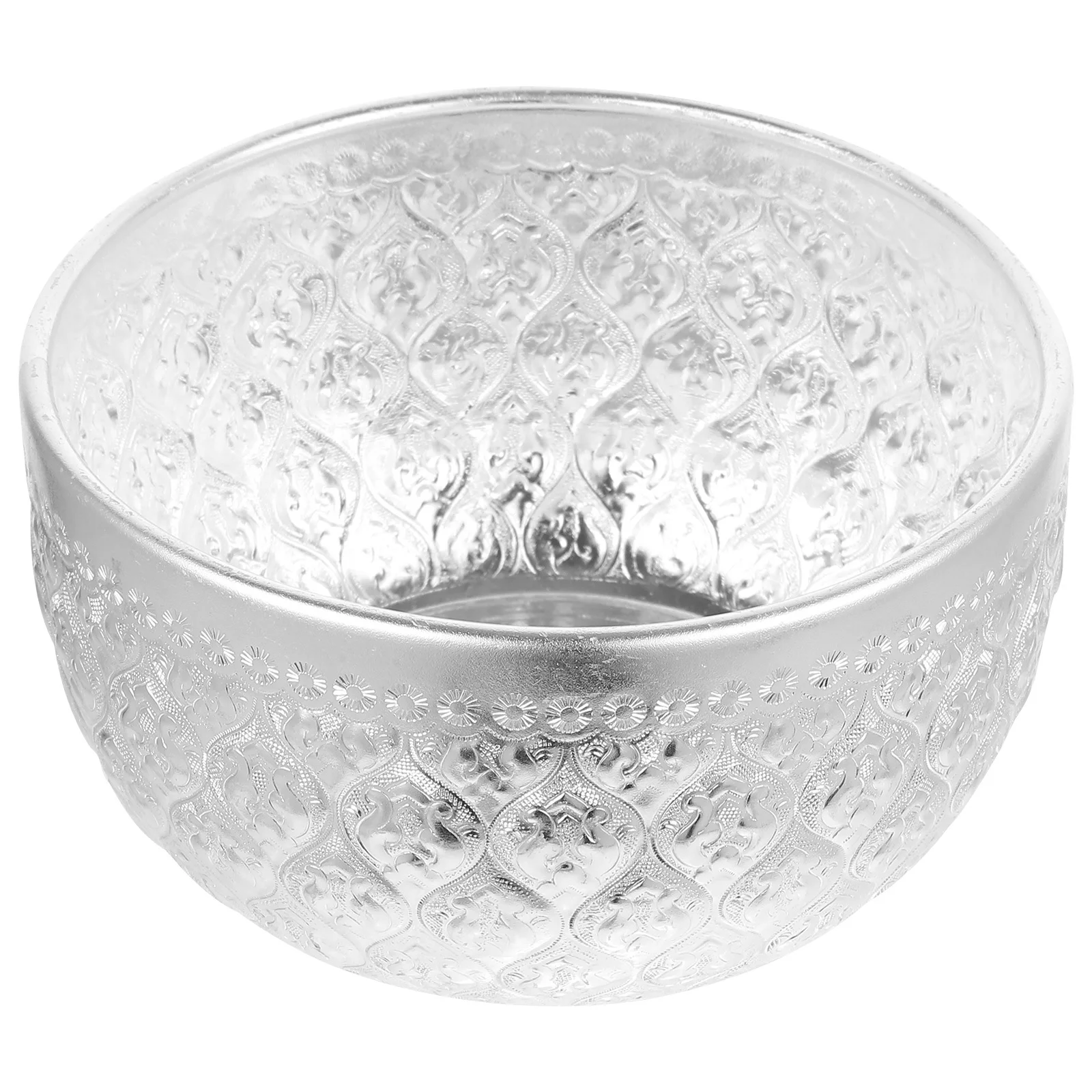 

Tin Carved Bowl Retro Metal Embossed Food Serving Bowl For Home Restaurant Camping Kitchen Tableware Soup Noodle Salad