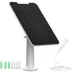 Verbessertes wasserdichtes Solarpanel für Eufycam 3/3C/2/2 Pro/2C/2C Pro/E/E20/E40/L20/L40 Zumimall GX1S/F5/GX2S Sicherheitskamera usw.