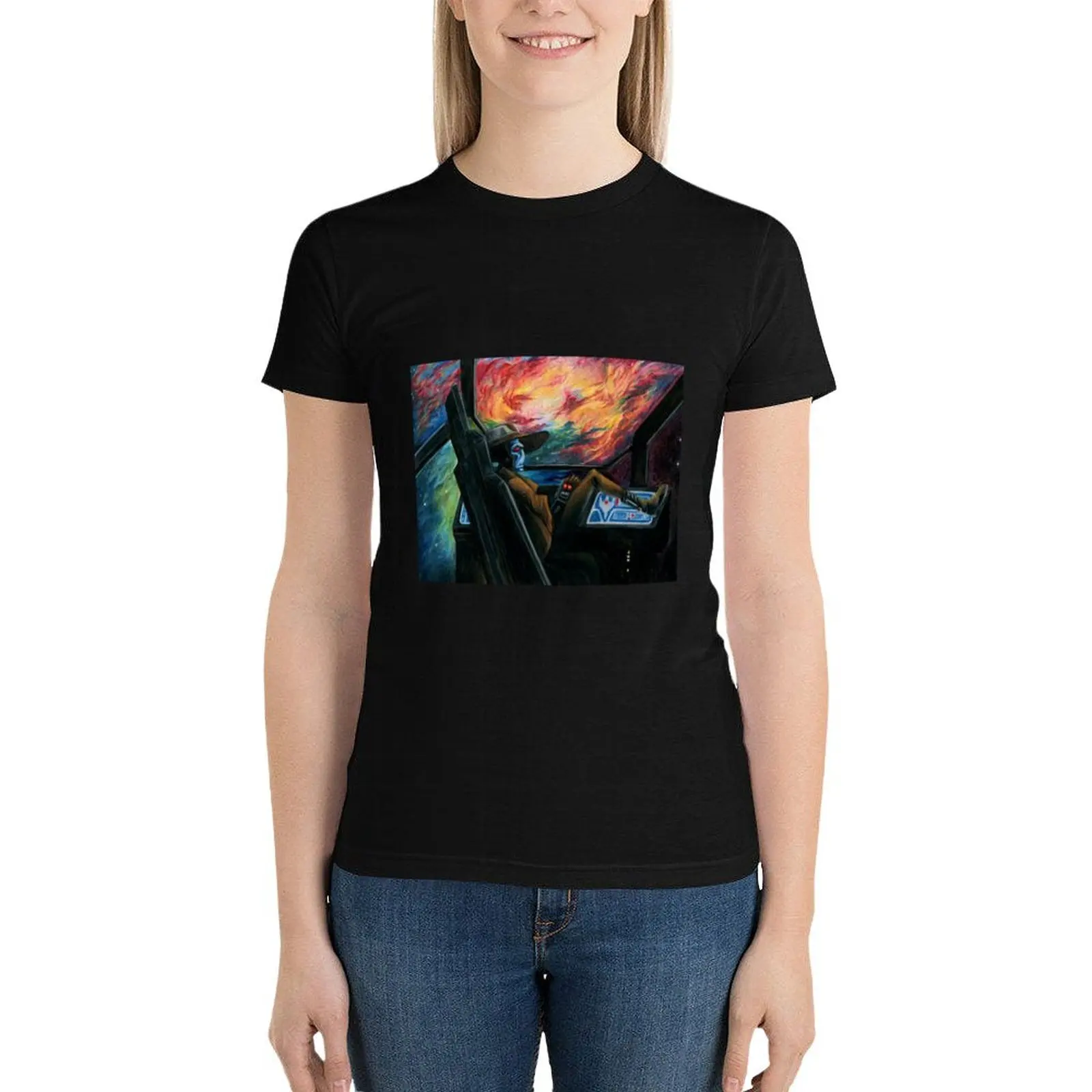 Cad Bane Nebula T-Shirt lady clothes Female clothing tees cute clothes white t-shirts for Women