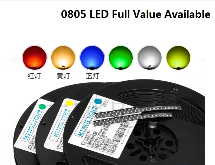 100PCS 0805 Smd Led…