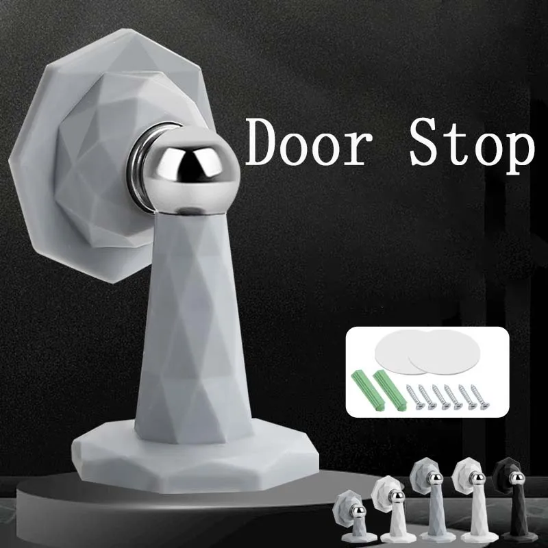 

Door Suction No Punching New Door Stopper Anti-collision Silicone Bathroom Door Strong Magnetic Silent Suction Door Stopper