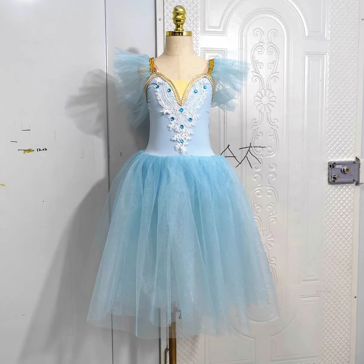 Children\'s Ballet Skirt Costumes Swan Lake Belly Dance Tutu Skirt Girls Performance Long Dress