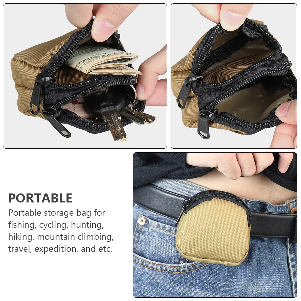 

1PC Large Capacity Nylon Waist Bag Multi Layer Design Portable Outdoor Storage Pouch for Hiking Travel Hunting Cycling Fanny
