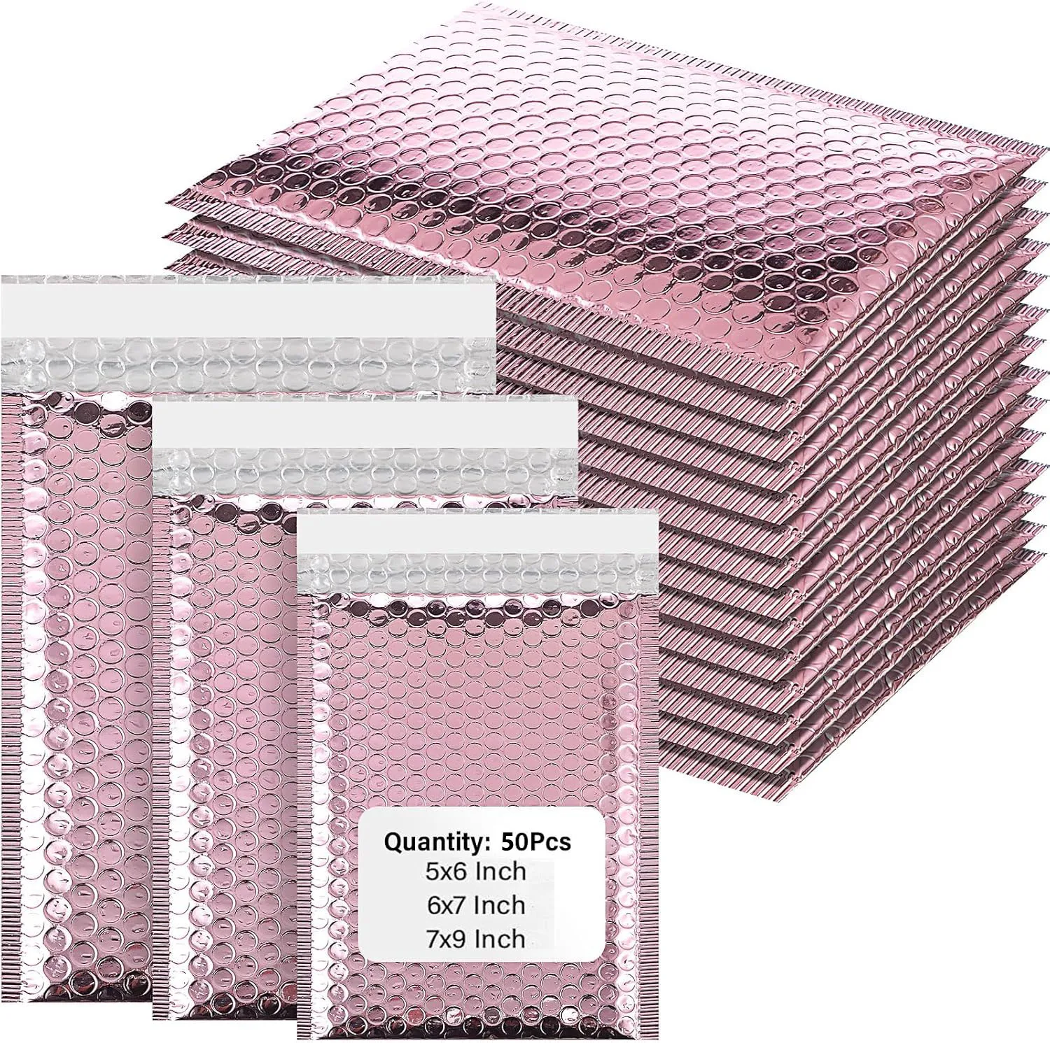 

50pcs Small Business Supplies Metallic Aluminized Postal Bags Envelopes Shipping Packaging Bubble Envelope Mailer Mailers Office