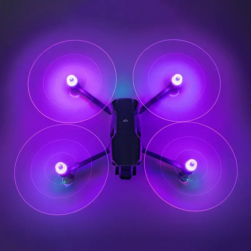 SZPowerwin LED แฟลชใบพัด Night Light ใบพัดเรืองแสง Low Noise Props 2 คู่สําหรับ DJI Air 3/Mini 3 Pro/Mini 4 Pro