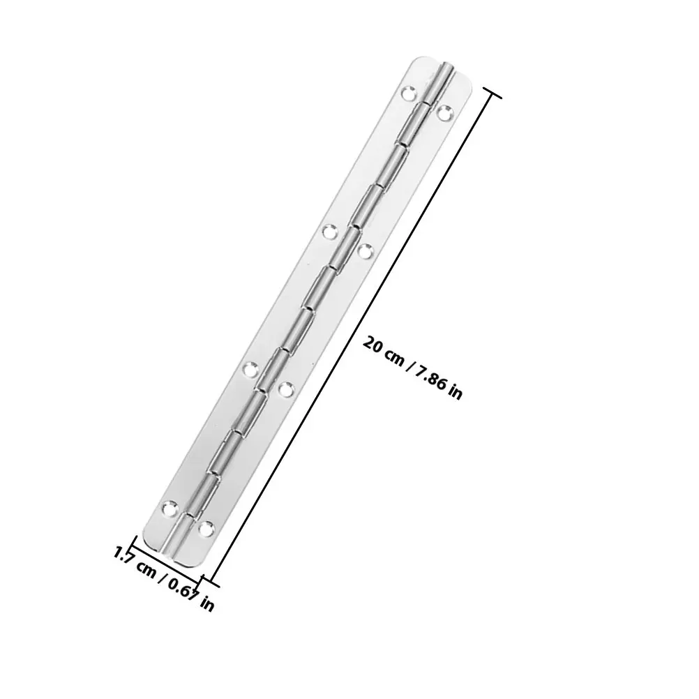 4Pcs Heavy Duty Stainless Steel Piano Hinges 12 Inch Long Smooth Action Hinges for Wooden Boxes Luggage Furniture Boats Cabinets