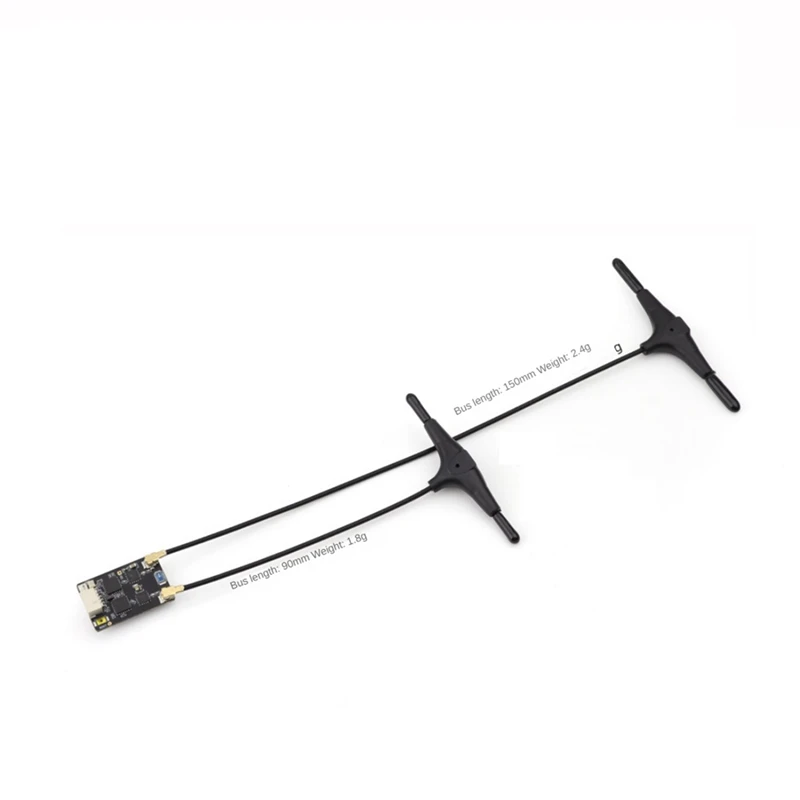 Best-ELRS GEMINI RX Dual Receiver 2.4Ghz With 150Mm And 90Mm Antenna For RC FPV Racing Drone