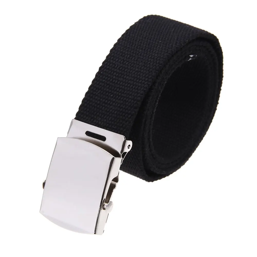 Ceinture noire pour hommes, 38mm