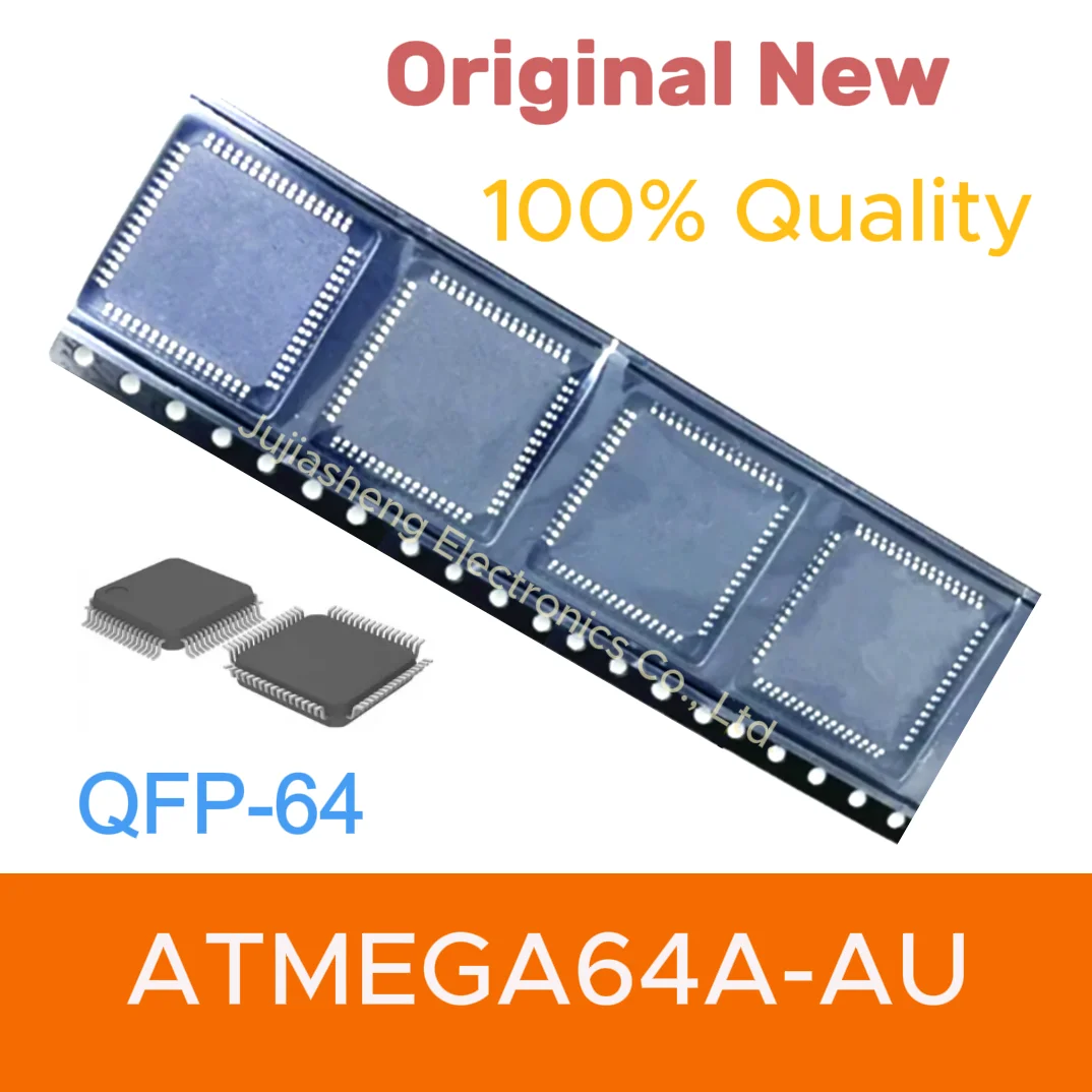 

(5pcs) ATMEGA64A-AU TQFP64 New original 8-bit microcontroller MCU IC Electronic Component integrated circuit