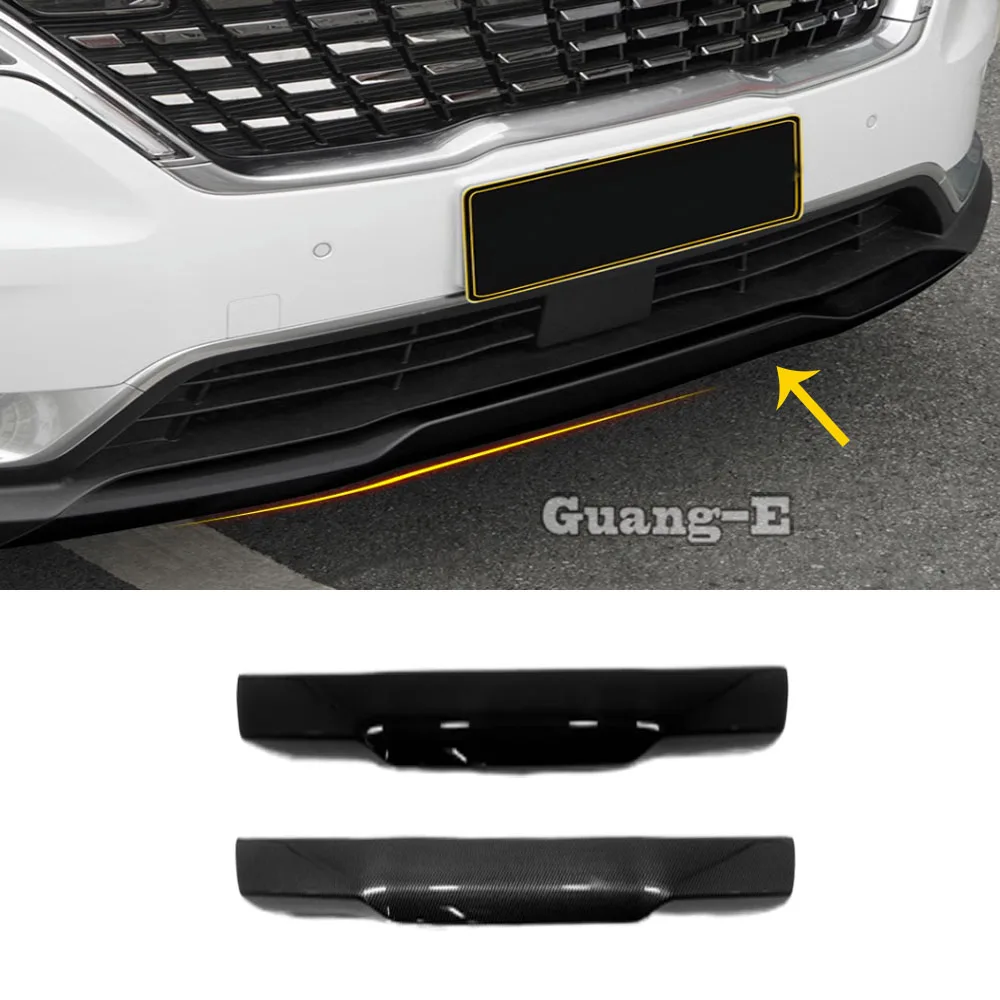 

ABS Plastic Car Front Bumper Cover Lip Trim For Kia Carnival Sedona KA4 2021 2022 2023 2024 Frame Body Auto Exterior Accessories