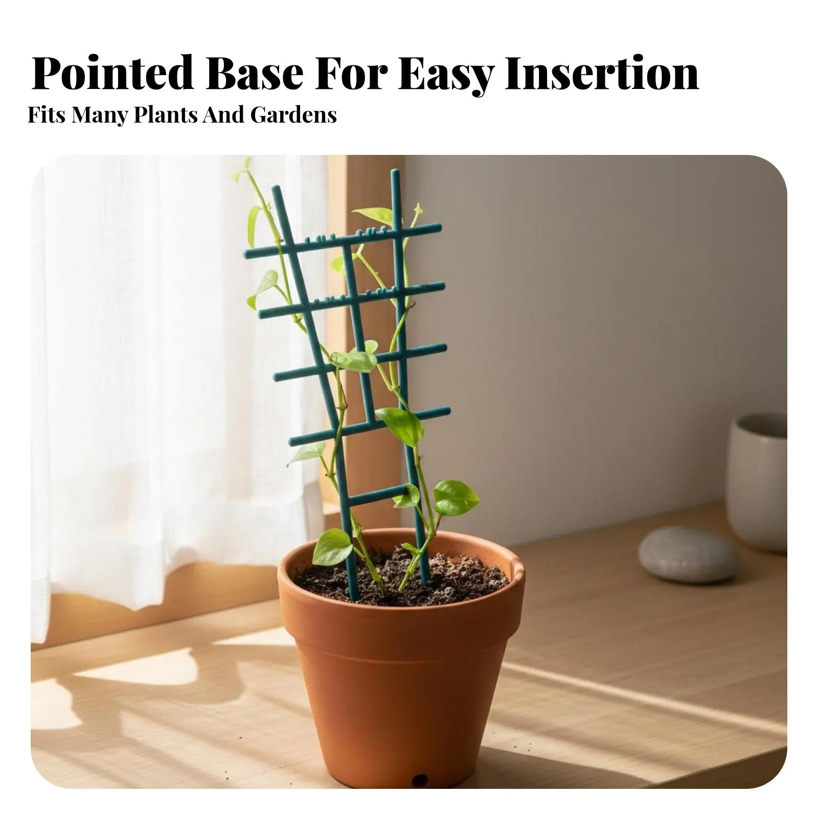 Plastic Climbing Plant Frame Lattice Design Plastic Climbing Plant Support Potted Plant Support Frame Long-Lasting Mini Climbing