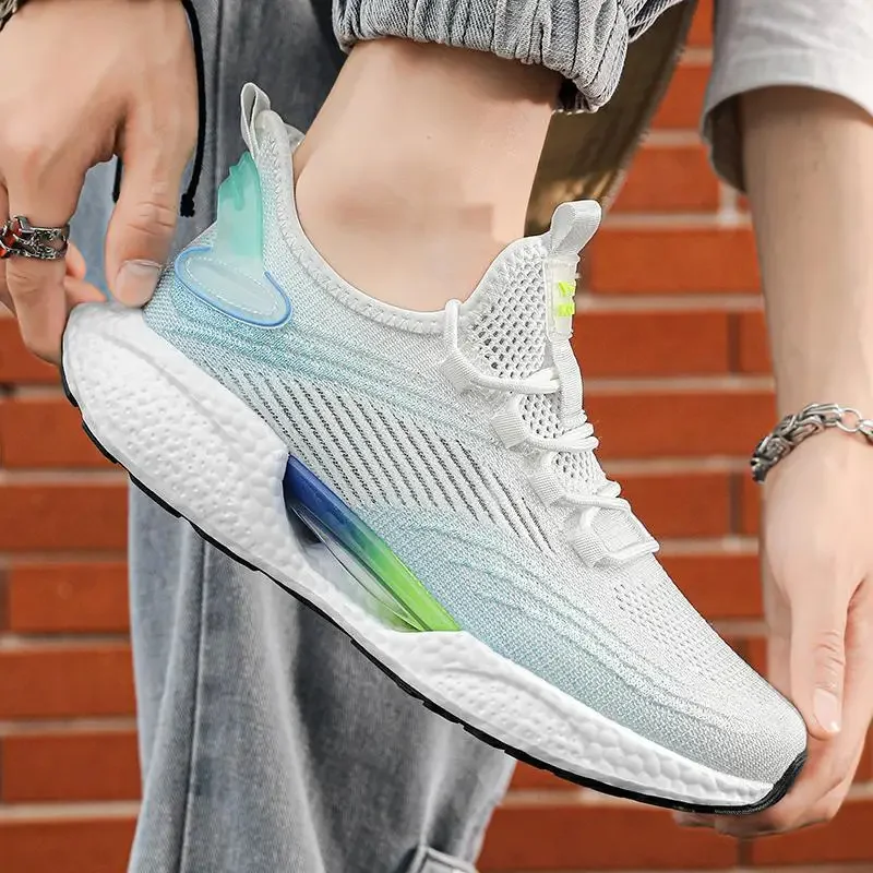 Men's Shoes Summer New 2024 Hollow Mesh Tenis Thin Breathable Sports Running Shoes Skateboard Men