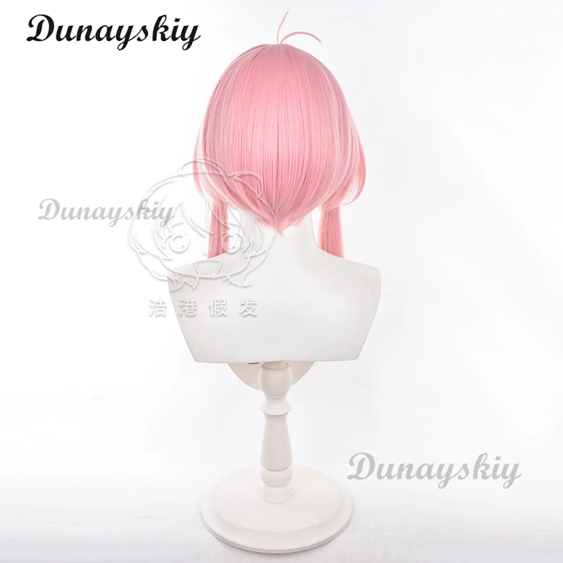 Wuthering Waves Taoqi Cosplay Wig Hairpin Havoc Natural Resonator Hair Pink Short Wig Halloween Party Customized