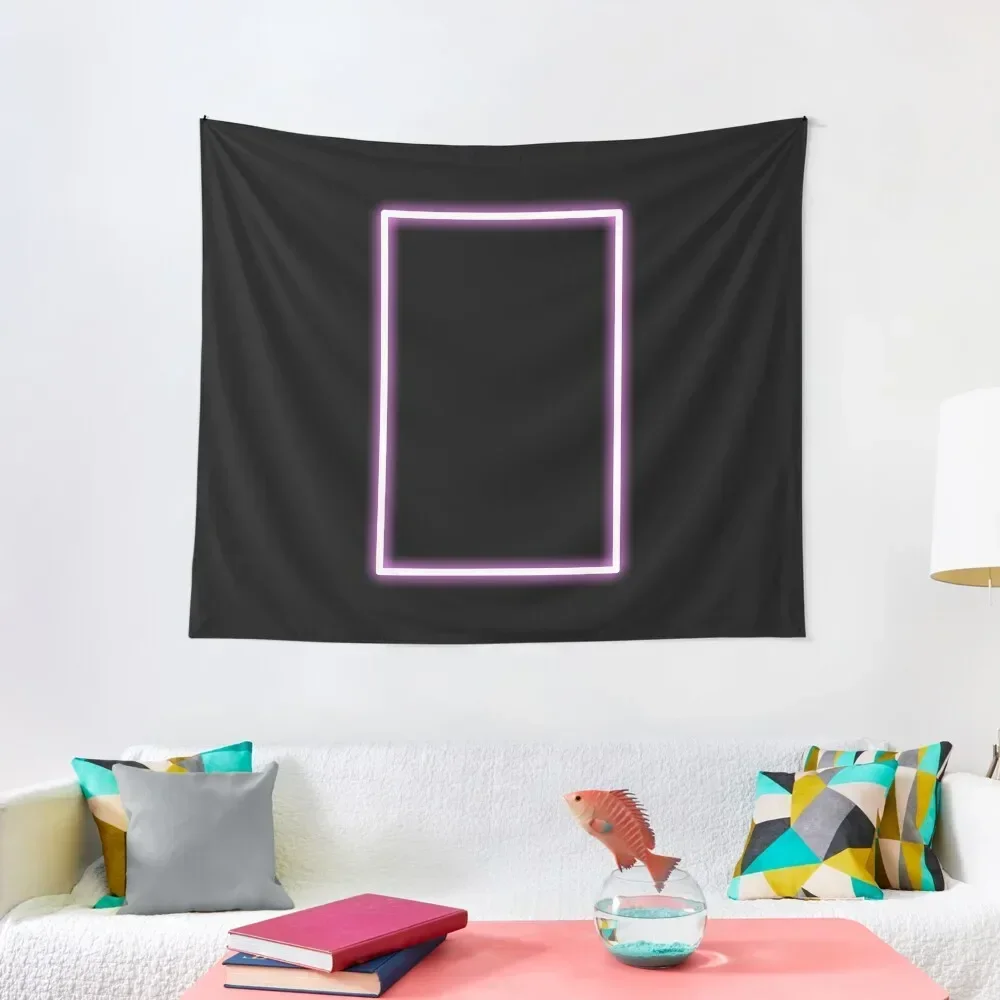 

Pink Glowing Neon Rectangle Tapestry Bedroom Organization And Decoration Bedrooms Decor House Decoration Tapestry