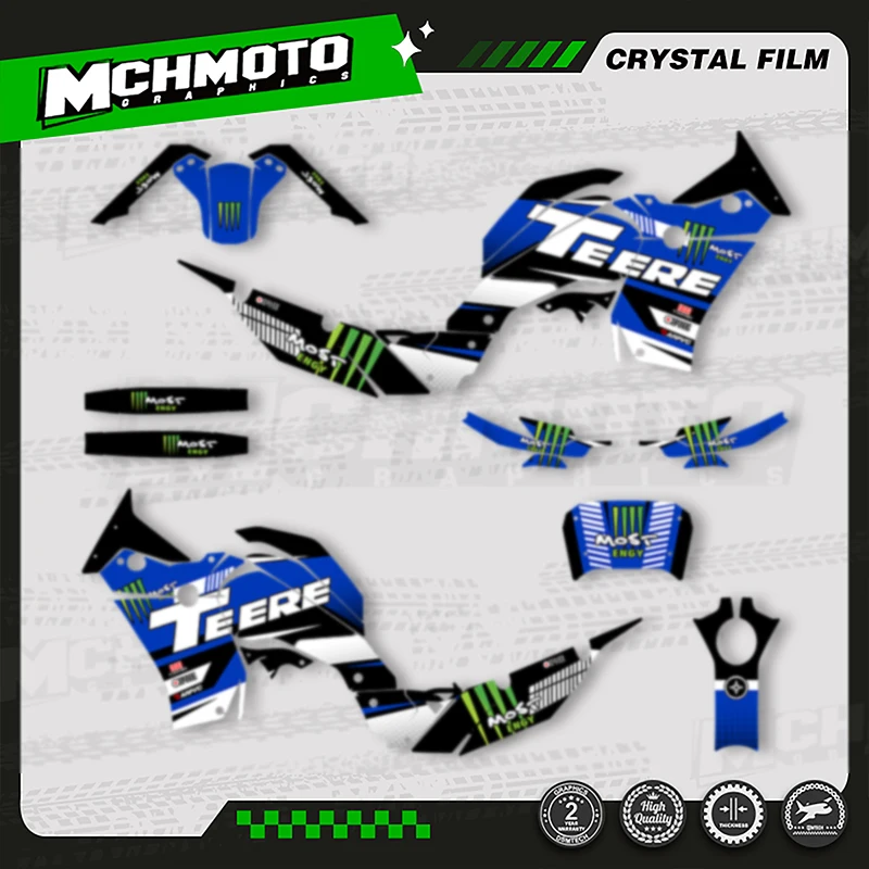 

MCHMFG MOTOR Full Set Motorcycle Graphics Decal Stickers Kits For YAMAHA TENERE 700 2018 2019 2020 2021 2022 2023